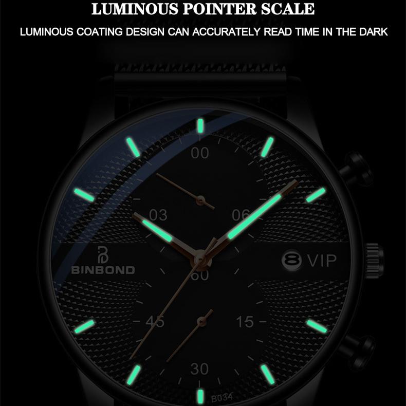 Новые роскошные мужские часы TOP Brand с коробкой B0158 Мужские кварцевые часы