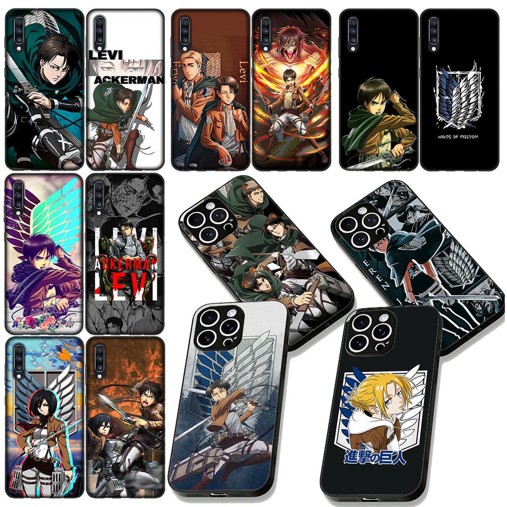 Чехол для телефона Attack on Titan Эрен Йегер Леви для Xiaomi Redmi Note 13 14 ProPlus Pro Plus 14C A4 13C Pro+ Note14 Защитный чехол