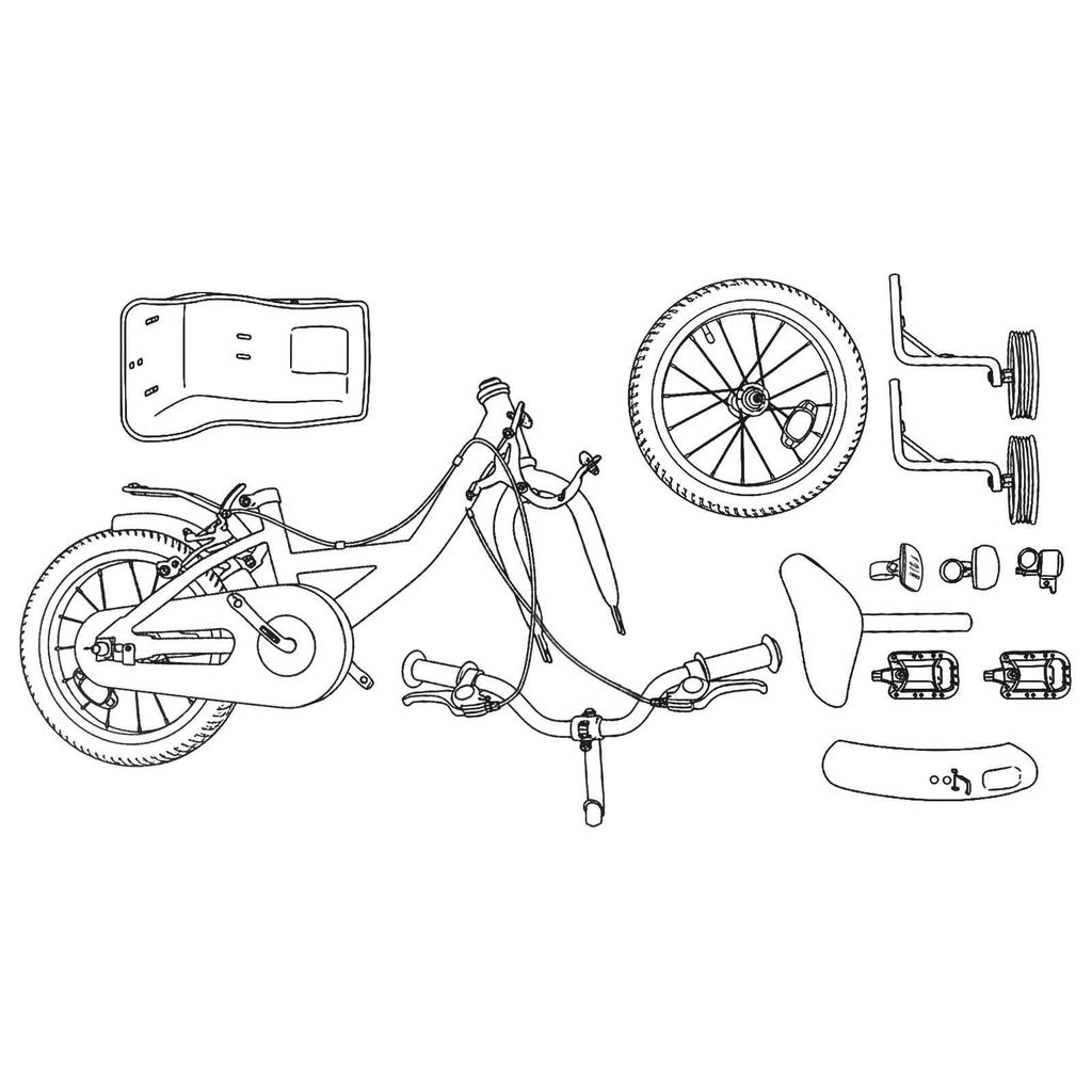 Kids  Bike 16 Inches for Ages 4 6 Light Pink