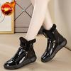 Модная обувь на молнии с круглым носком, водонепроницаемая платформа до щиколотки, женские туфли, горячий готический стиль, удобные и элегантные, меховые женские зимние ботинки по акции