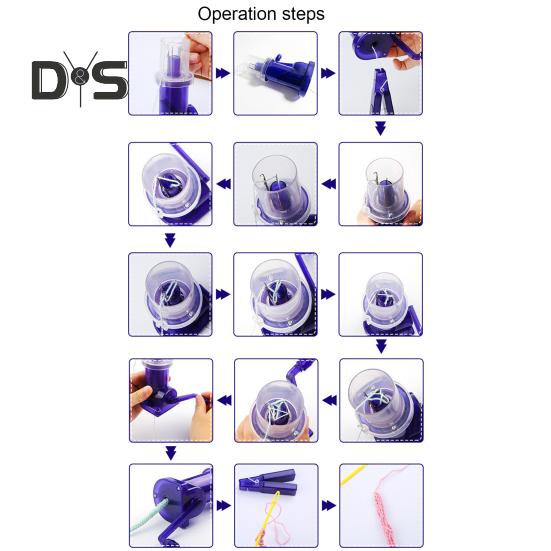 Ручная намотка шнура, компактный размер, эффективный органайзер для вязания шнура, портативная вязальная машина для самостоятельного изготовления катушек