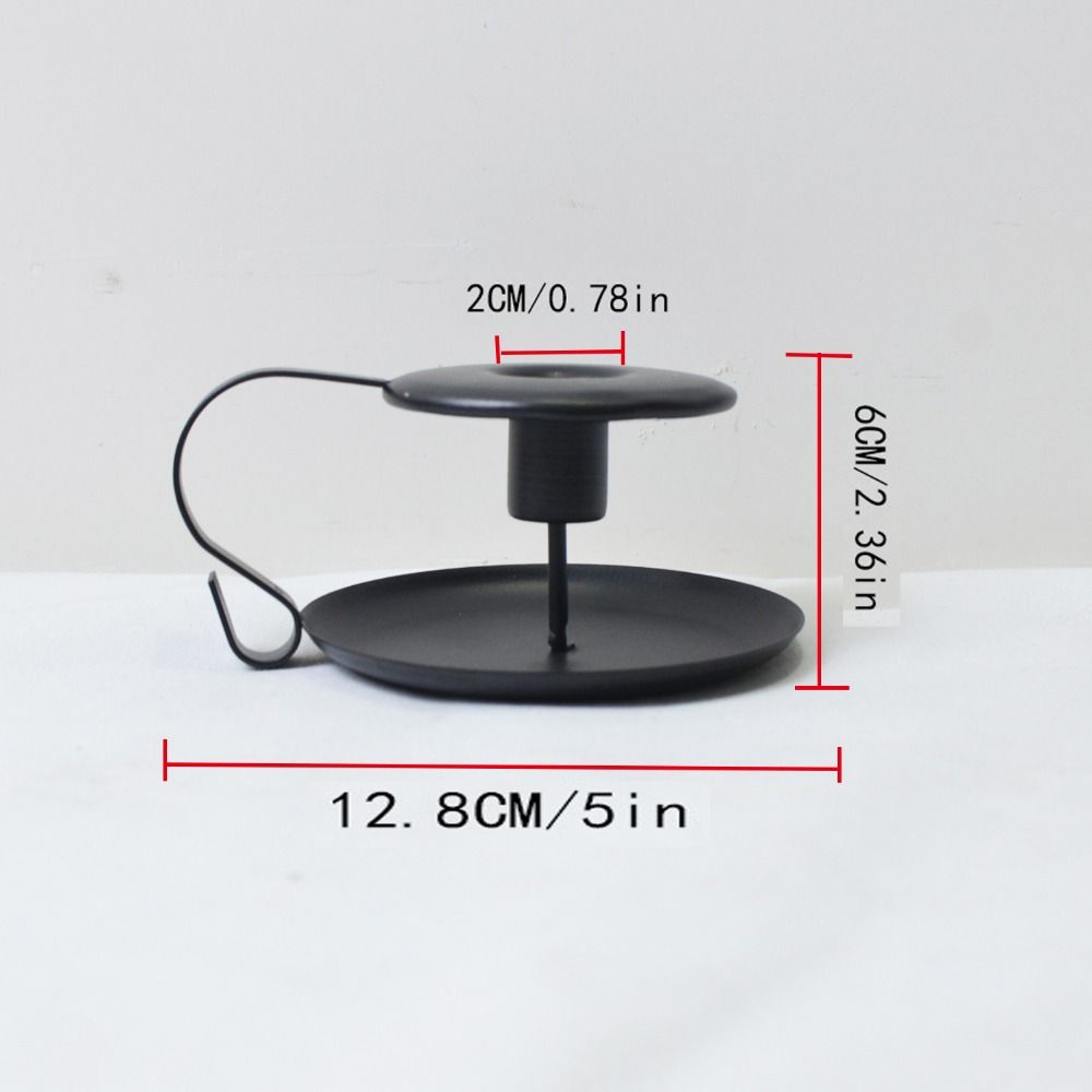 European Style Handheld Metal Candlestick Anti-slip Tabletop Candles Stand Aromatherapy