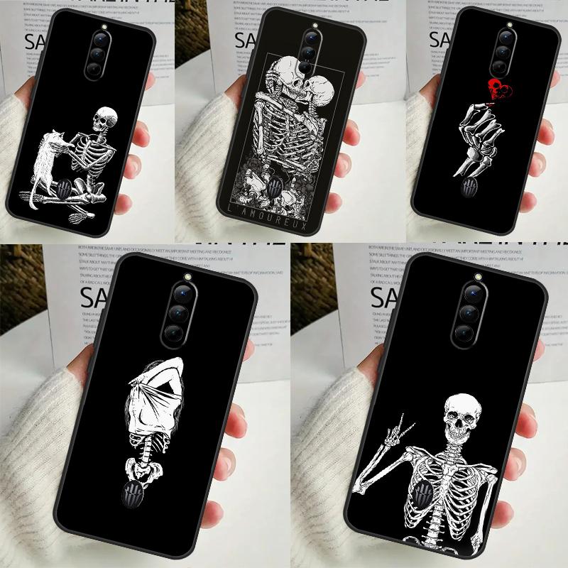 Aesthetics Skeleton Phone Case For ZTE Nubia Red Magic 9 Pro Plus 6 7 8 Pro 6S 7S 8S Pro Plus 5G 5S 6R Cover