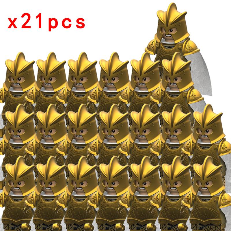 MOC Престолы Золотая Броня Воин Стражник Джейме Ланнистер Барристан Селми Мерин Трант Конструкторы Мини Экшн Фигурка Игрушки