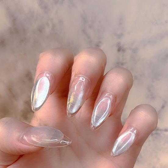 2g Nail Art Powder Fashion Decorating Nails Safe Ingredient Beauty Pearl Nail Glitter Rub Dipping Holographic Powder for Female