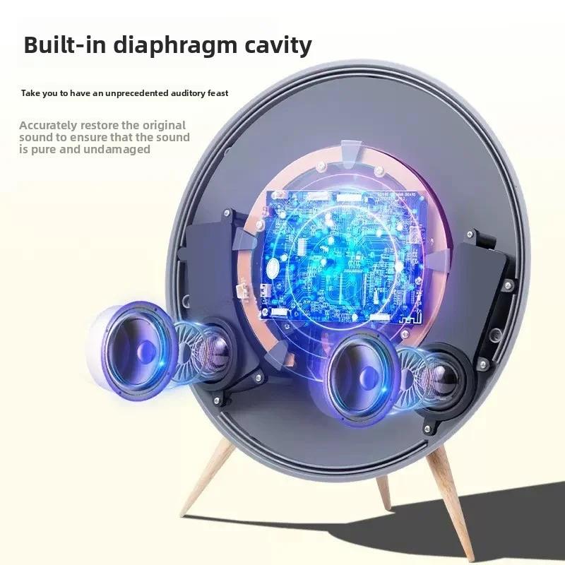 Портативная Bluetooth-колонка, проигрыватель CD-дисков, светодиодный дисплей, большая батарея 4000 мАч, Bluetooth 5.3, двойной динамик, качество звука HIFI