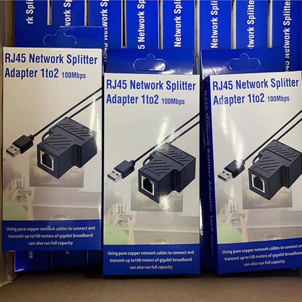 Гигабитный разветвитель RJ45 1 на 2 адаптера кабеля Ethernet 1000 Мбит/с сетевой коммутатор для высокоскоростного Интернета