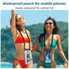 HdoorLink IPX8 Underwater Waterproof Cellphone Case Universal Touchscreen Dry Bag With Neck Lanyard Waterproof Phone Pouch For Beach Pool Swimming