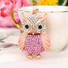 Милый Брелок-брелок со Стразами в виде Совы для Женщин Девочек Искусственный Хрусталь Животное Брелок-брелок для Сумок Сумки Рюкзака