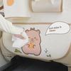 Сумка для хранения автомобильного сиденья из кожи Cartoon Capibara - устойчива к грязи и износу