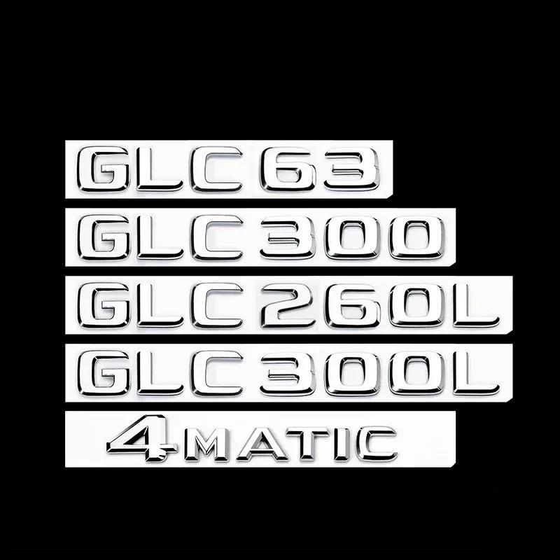 FBK3   2025 Hot New 3D ABS Car Rear Trunk Letter Emblem Badge Decals Sticker For Mercedes Benz GLC X253 GLC260 GLC300e GLC350d GLC200 4