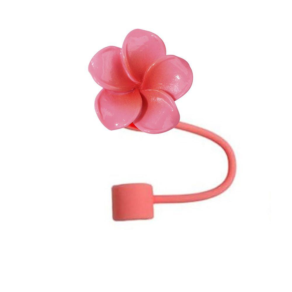 Компактные 10-миллиметровые крышки для соломинок Frangipani, хорошо герметизирующие крышки для соломинок, защитные крышки для соломинок, пылезащитные крышки для праздничных принадлежностей