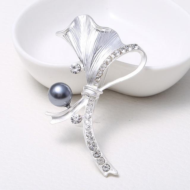 Высококачественный дизайн, простая брошь в форме ветра, на груди, в форме листа, жемчужная брошь, модная нерегулярная брошь в виде растений, праздничная одежда, брошь, подарок