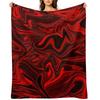 Scary Red Swirl Throw Blanket Vintage Bed Fashionable Single anime Blankets