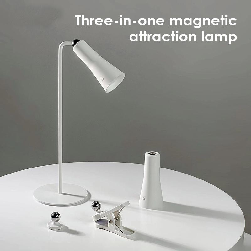 JAIYI Rechargeable LED Night Light with Adjustable Brightness, Desk Lamp for Eye Protection, Suitable for Bedside Reading Light