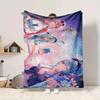 1Pc Galaxy Friends Adventure Flannel Blanket, Soft And Comfortable, Casual Warm, Camping Travel, Christmas, Halloween Xmas Gift S1799