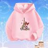 Fashion Girl Paris Eiffel Tower Print Hoodies Autumn And Winter Thin Streetwear Long-sleeved Pullovers