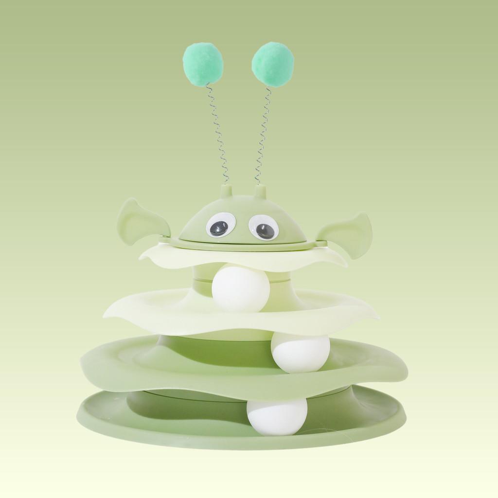 Набор игрушек для кошек с надувной пчелой-неваляшкой и игровым колесом для интерактивной игры и в подарок