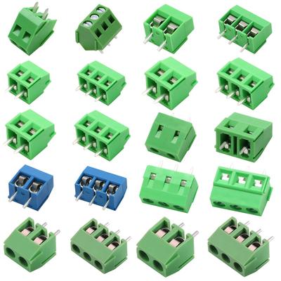 KF103/126/128/301/350/396-2Pin/3Pin 2.54/3.5/3.81/3.96/5.0/7.5mm Промежуточный блок Сращивание клеммы Винтовой тип PCB Винтовая клемма