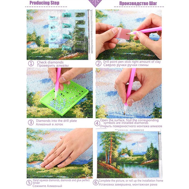 Seascape Lighthouse Romantic Diamond Painting Cross Stitch Kit 40x50CM Diamond Mosaic