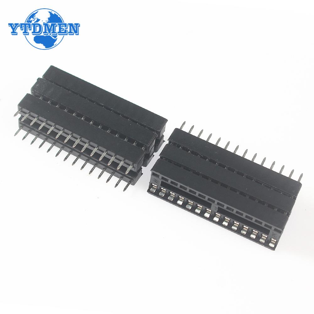 66 шт. DIP IC Сокеты Адаптер Паяльный Тип 6 8 14 16 18 20 24 28 Контактов Набор IC Сокетов Электронный DIY Набор Ассортимент Гнездо для МК