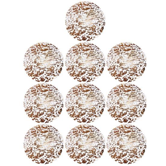 10/20 шт. салфетки из золотой фольги, прессованные одноразовые коврики для стола, нескользящие термостойкие коврики для кухонного стола, украшения для вечеринок