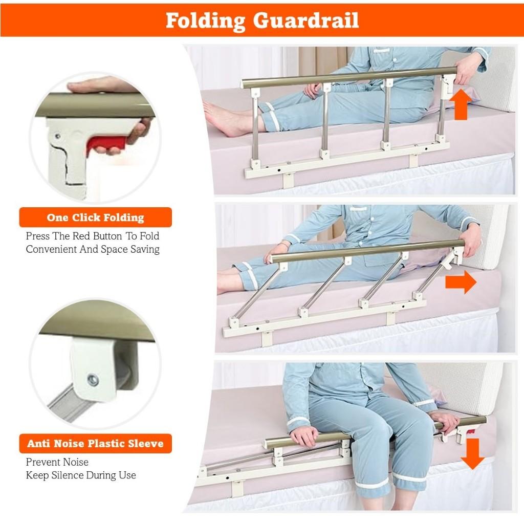 Ручка-поручень для безопасности Пожилых Прикованных к постели Беременных Перила для кровати Защитные ограждения Домашние Складные Ограждения для кровати