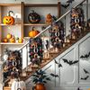 Halloween Wreath Door Hanging Wreath Ghost Festival Thriller Pumpkin Wreath Door Number Garden Decoration Pendant