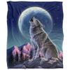 JQ Licensing Jlo Silky Howling Wolf Supersoft Blanket