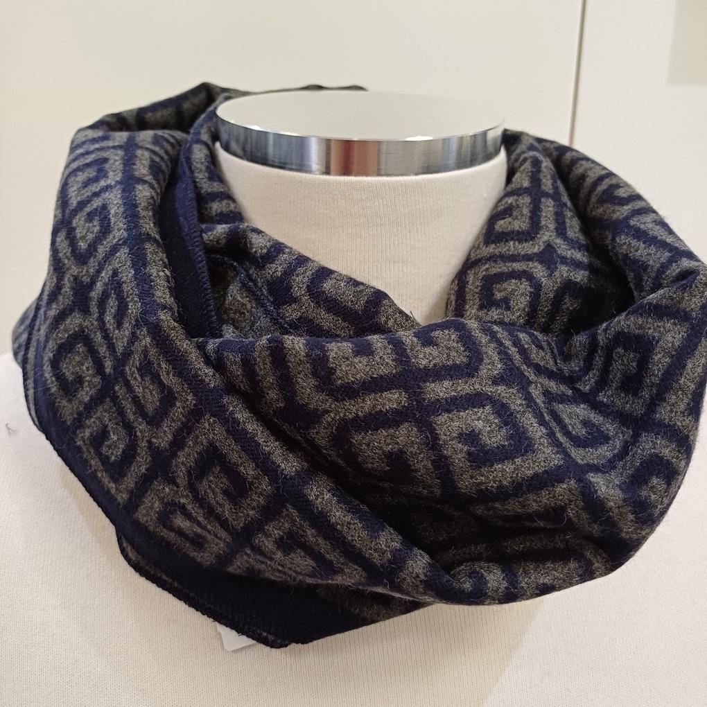 Мужской шарф из смесового вискозного волокна RO4C089 _Филиал Newcore Ilsan