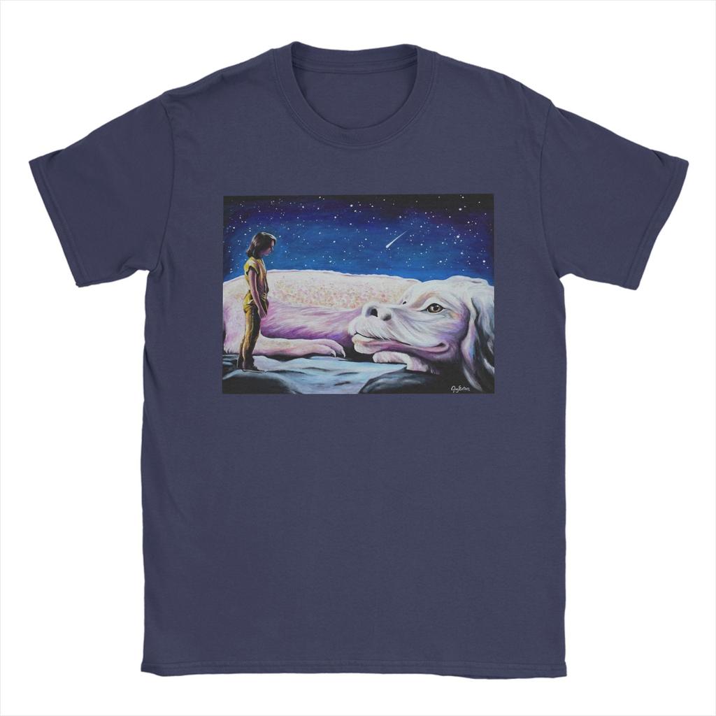 Удачи Бесконечная история фильм Фалькор Хлопковая футболка для мужчин Летняя уличная одежда Футболки Футболка с круглым вырезом Большие размеры Топы