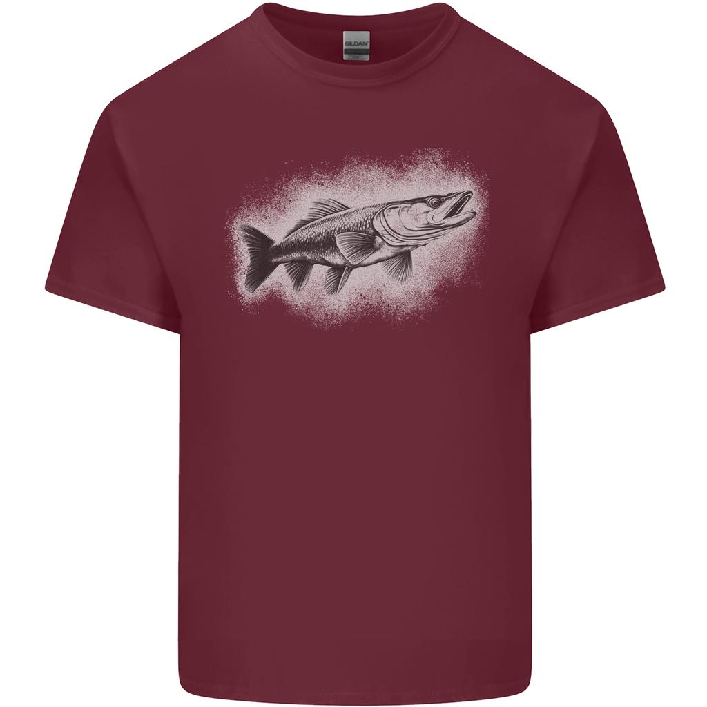 A Pike Fish Drawing Fishing FisherUnisex Unisexs Light Cotton TShirt