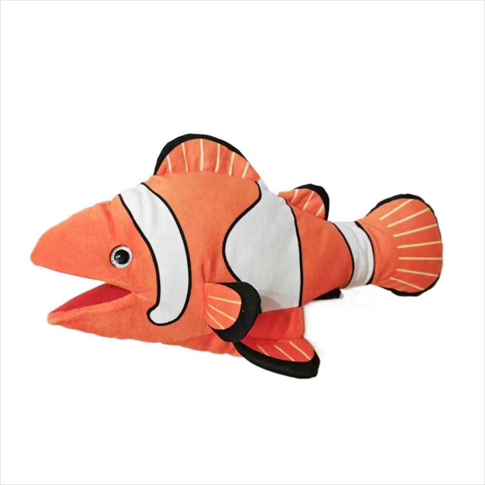 Movable Mouth Plush Shark Puppet Hand Doll Sea Animal Puppets Christmas Early Education
