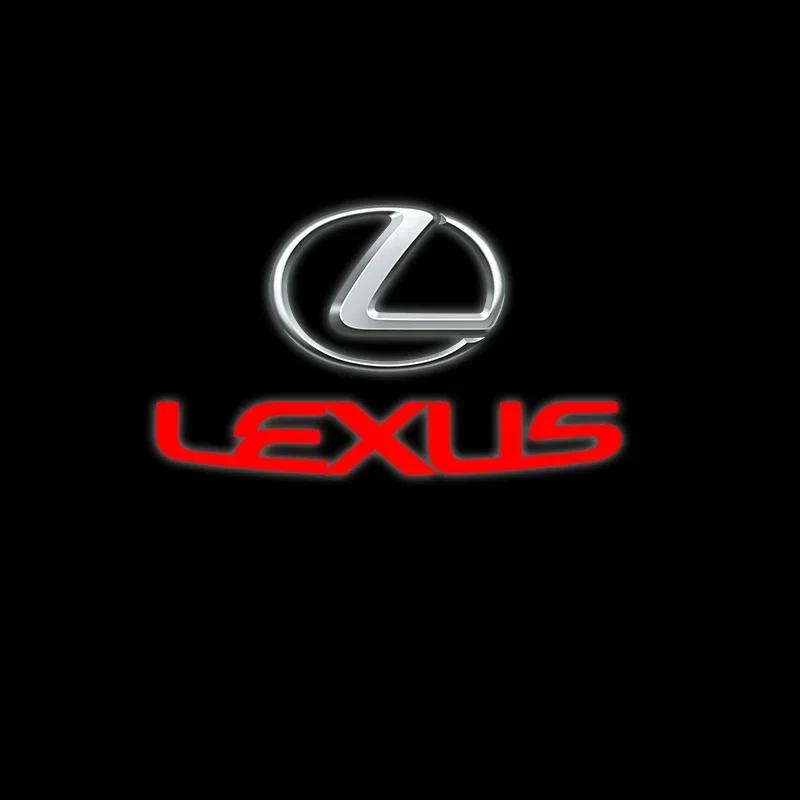 AABGE1 2PCS LED Car Door Projector Welcome Lamp Ghost Shadow Light Accessorie For Lexus GS IS LS500h ES260 ES300h RX350h NX260 UX260 LM
