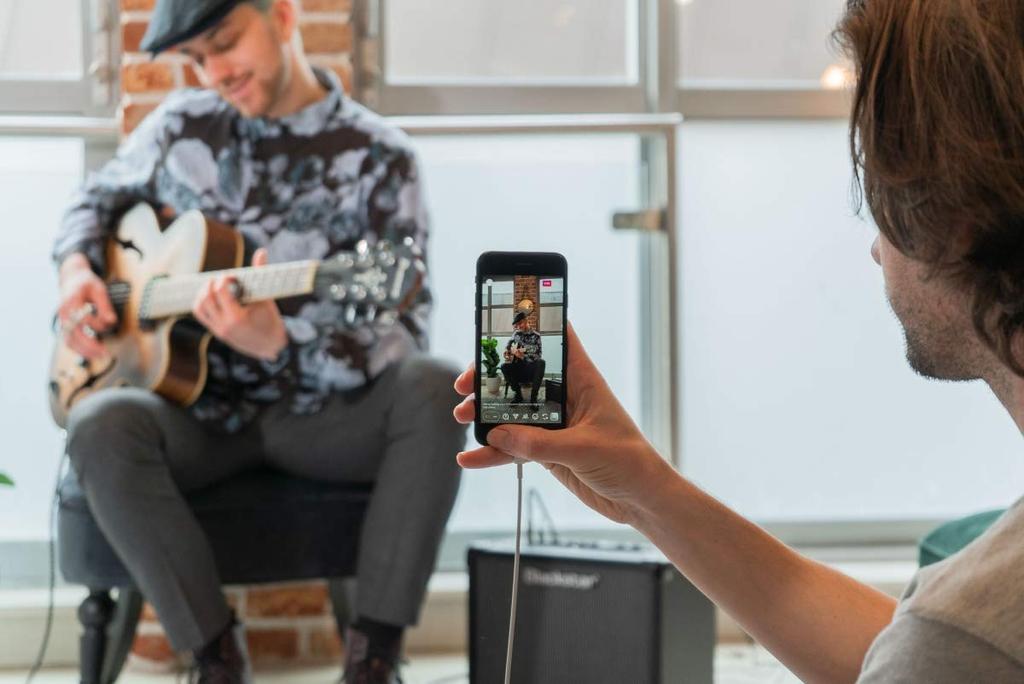 Blackstar Stereo Guitar Amplifier V3 Stereo 10 Perfect for Home Living and Studio Super Wide Stereo 6 Types of Extended Voice Effects USB 10W IDCore