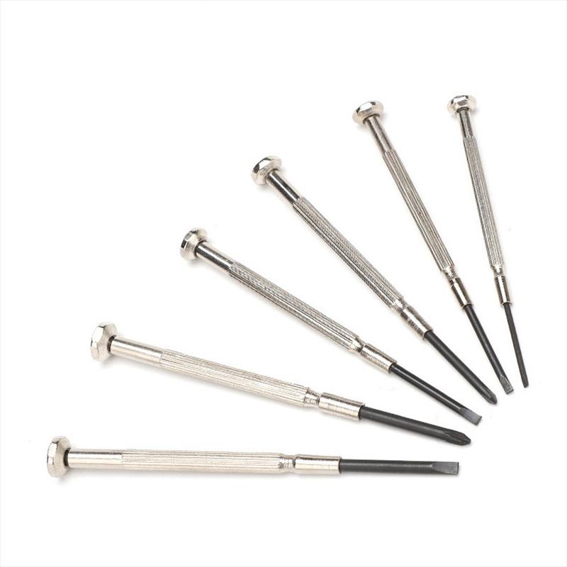 Набор мини-отверток для ремонта очков, 6 шт., Маленький прецизионный набор отверток для часов, электроники, ювелирных изделий, игрушек