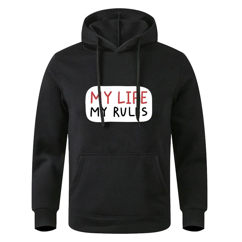 For Male And Women Men's Spring Autumn Casual Solid Color Oversize Black Sweatshirt Hoodie Pullover