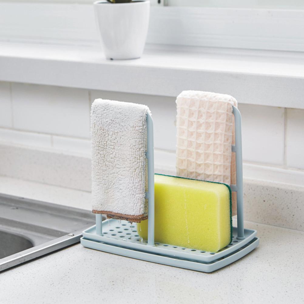 Держатель для тряпок Держатель для губок Стойка-органайзер Стеллаж для хранения губок для кухонных принадлежностей