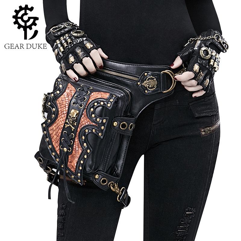 Fashion Women'S Bag Steampunk Locomotive Bag Shoulder Messenger Bag Women'S Fanny Pack Men