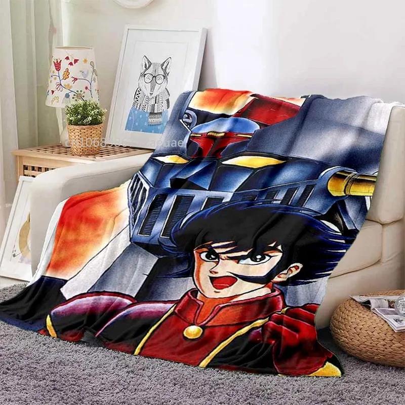 Mazinger z UFO Robot Grendizer фланелевое одеяло мультфильм аниме дети мягкий чехол легкий кровать диван стул одеяло