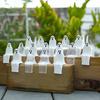 20 Pcs Mini Ghost Ornaments Sitting Ghost Miniatures Halloween Screaming