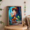 Disney Пиноккио и сверчок Набор для рисования своими руками Классический стиль Декор для дома Поделка Идея для подарка Холст Арт Декор стен Набор для рисования по номерам Комплект