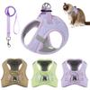 Reflective Cat Harness Leash Set for Small Dogs Cats Harness Vest Puppy Walking Chest Strap Kitten Leash Lead Set Dog Accessorie