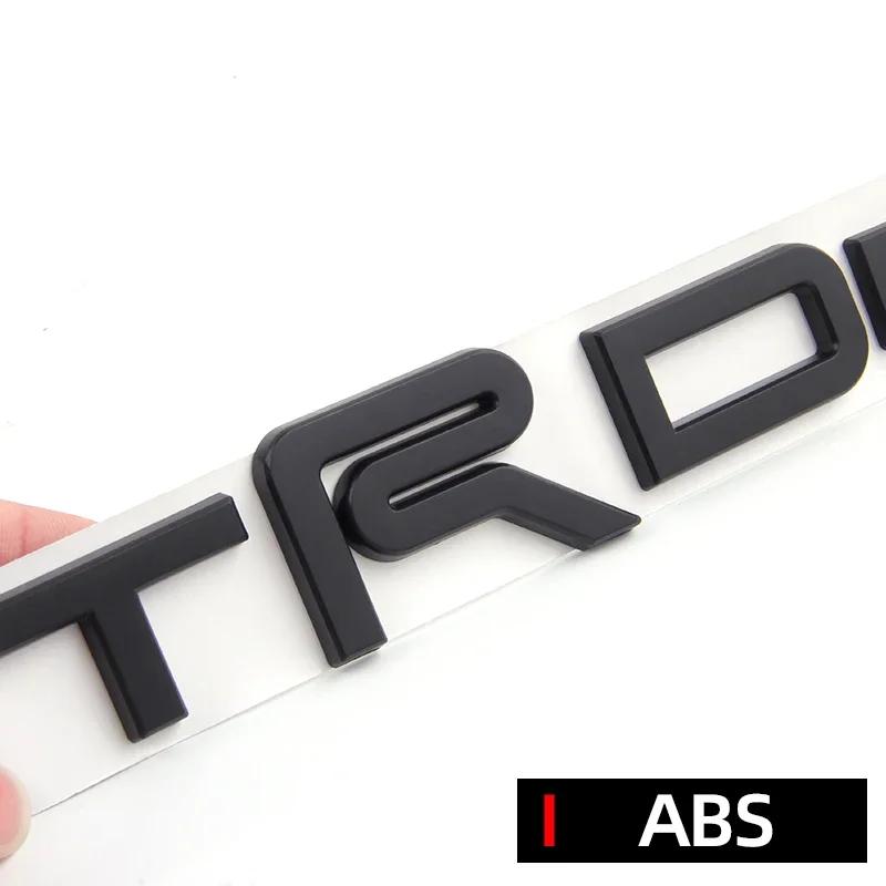 3D ABS Car trunk sticker decal TRDPRO logo for toyota TRD Yaris Camry Tantu Prado Lande kuluze RAV4 car repack accessory