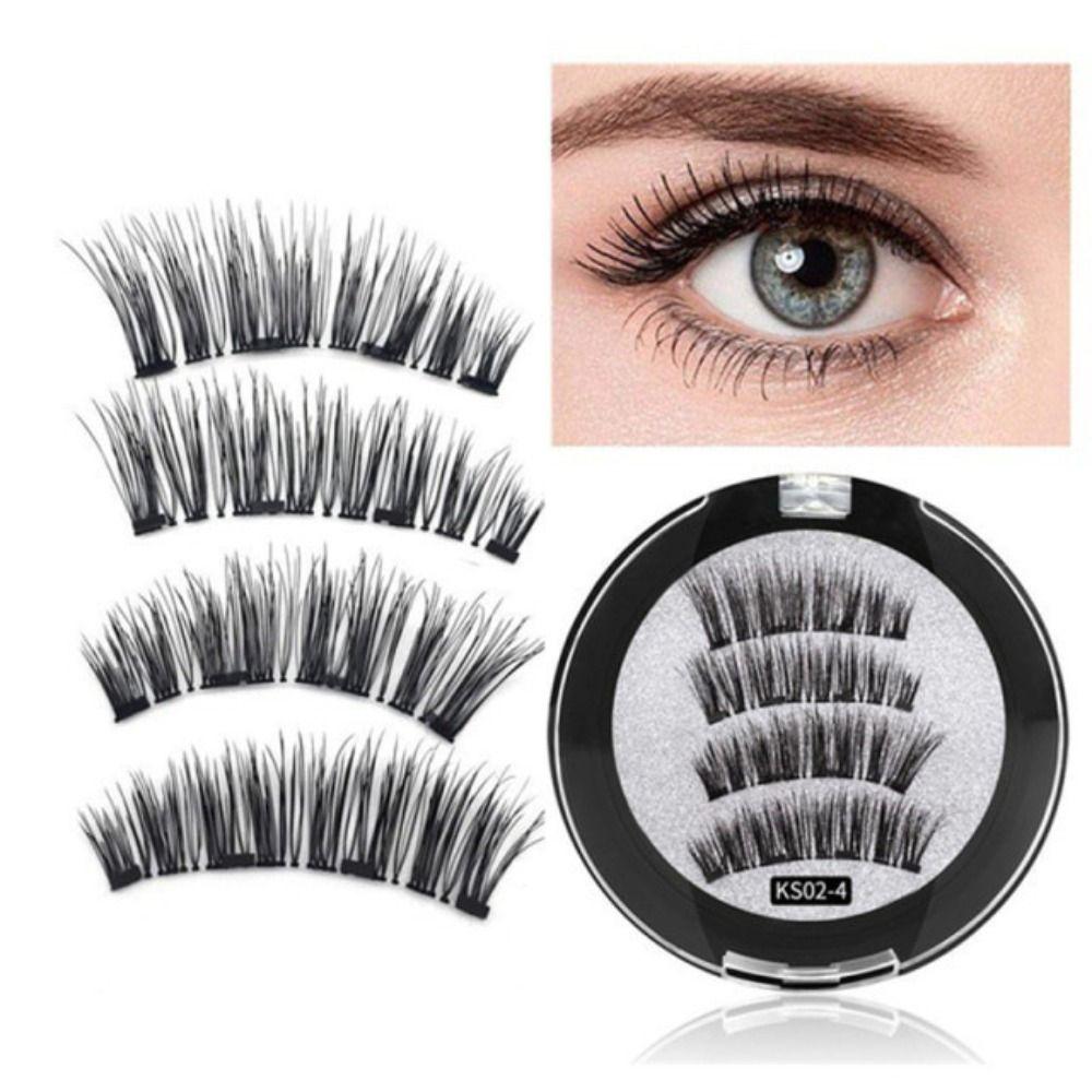 Накладные ресницы с полосками, накладные ресницы, накладные ресницы без клея, магнитные ресницы с аппликатором/зажимом