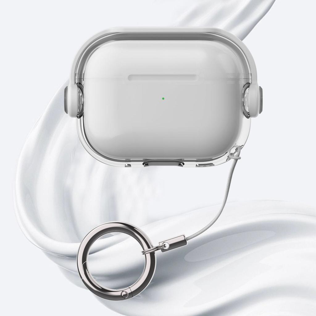 Creative Buckle Stand Case for AirPods, Anti-Loss Clip and Built-in Kickstand,  Cover for AirPods,All-in-One Design
