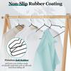 10PCS Non-slip Dip Plastic Clothes Hanger Dormitory Clothes Drying Adult Clothes Drying Rack Household Thick Clothes Support