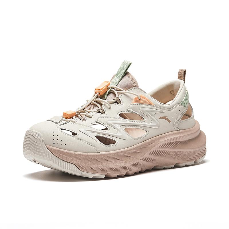 Anta Explore Comfortable Versatile Non-Slip Breathable Wear-Resistant Creek Shoes Women Shoes Gray Pink 922528522-7