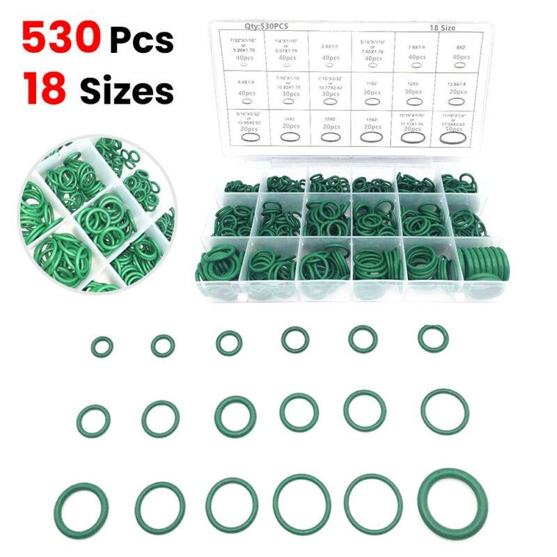 530Pcs Car O Ring Seal R134a Universal Auto Air Conditioning Rubber Gasket Kit