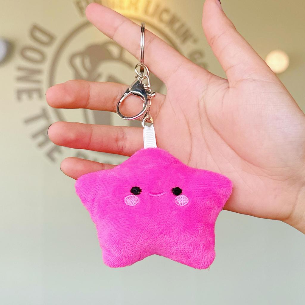 Очаровательный плюшевый брелок в виде звезды: Девичий Рюкзак Брелок Аксессуар